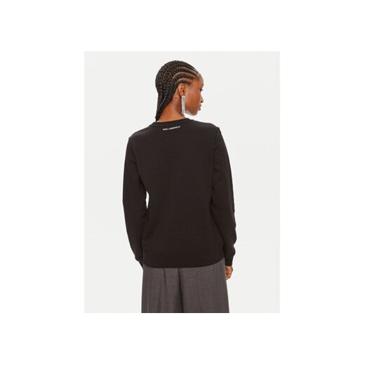 KARL LAGERFELD Bluza Ikonik 2.0 230W1802 Czarny Regular Fit Karl Lagerfeld XS MODIVO