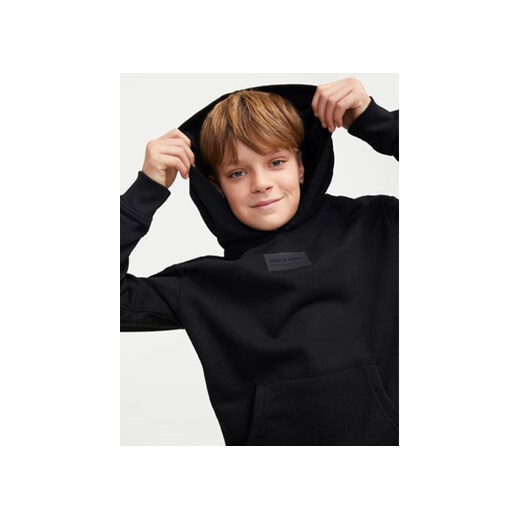 Jack&Jones Junior Bluza Hakkai 12259809 Czarny Loose Fit Jack&jones Junior 164 MODIVO