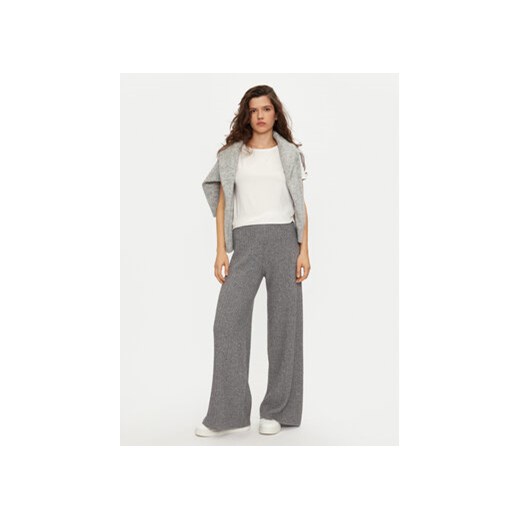 United Colors Of Benetton Spodnie dzianinowe 126WDF00S Szary Wide Leg United Colors Of Benetton XS MODIVO