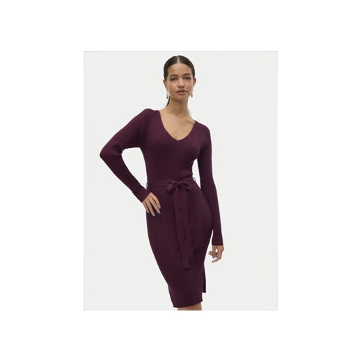 Vero Moda Sukienka dzianinowa Saba 10309320 Fioletowy Slim Fit Vero Moda XL MODIVO
