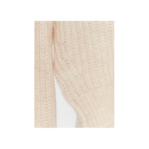 ROTATE Sweter Knit Puff Sleeve RT2287 Écru Regular Fit Rotate 34 MODIVO