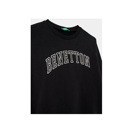 United Colors Of Benetton Bluza 3J68C10D4 Czarny Regular Fit United Colors Of Benetton 140 MODIVO