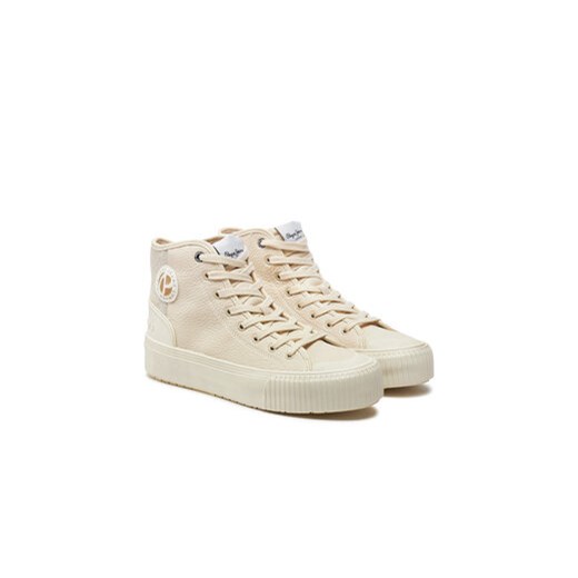 Pepe Jeans Trampki PLS31576 Écru Pepe Jeans 39 MODIVO