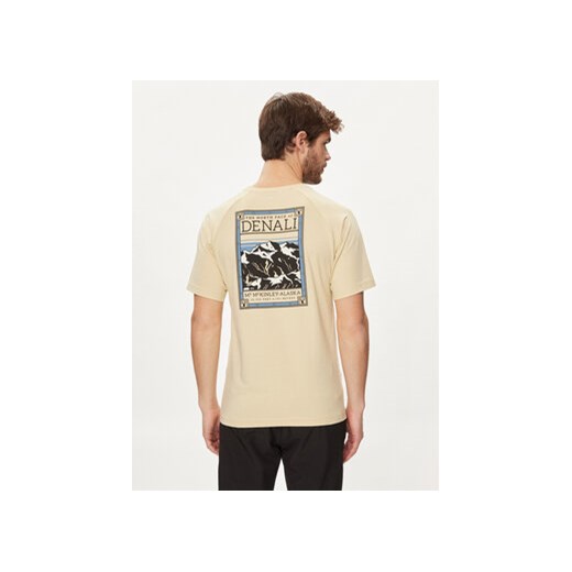 The North Face T-Shirt NF0A87NU Beżowy Regular Fit The North Face XL MODIVO