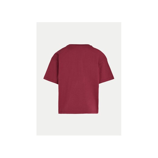 Calvin Klein Jeans T-Shirt Logo IG0IG02136 Bordowy Boxy Fit 12Y MODIVO
