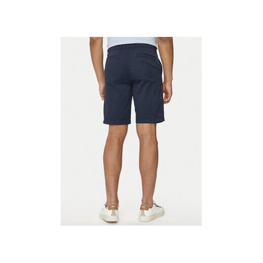 Boss Szorty materiałowe Chino-Slim-Shorts 50513035 Granatowy Slim Fit 32 MODIVO