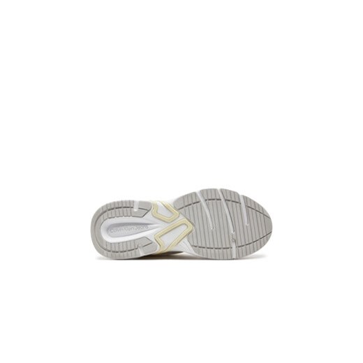 Calvin Klein Jeans Sneakersy Retro Tennis Low Lace Mh Ml Met YW0YW01373 Biały 36 MODIVO