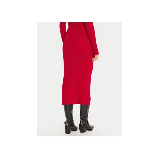 TWINSET Spódnica ołówkowa 242TT3026 Czerwony Slim Fit Twinset M MODIVO