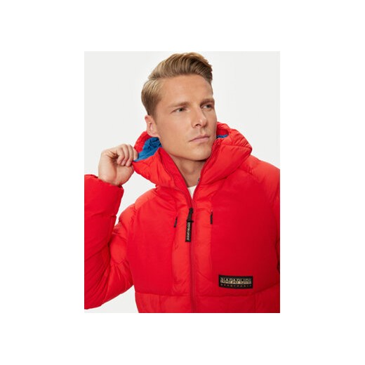 Napapijri Kurtka puchowa Moesa NP0A4I1R Czerwony Regular Fit Napapijri XL MODIVO