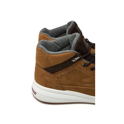 Tommy Hilfiger Sneakersy Hilfiger Warm Nubuck Hybrid B FM0FM05189 Brązowy Tommy Hilfiger 41 MODIVO