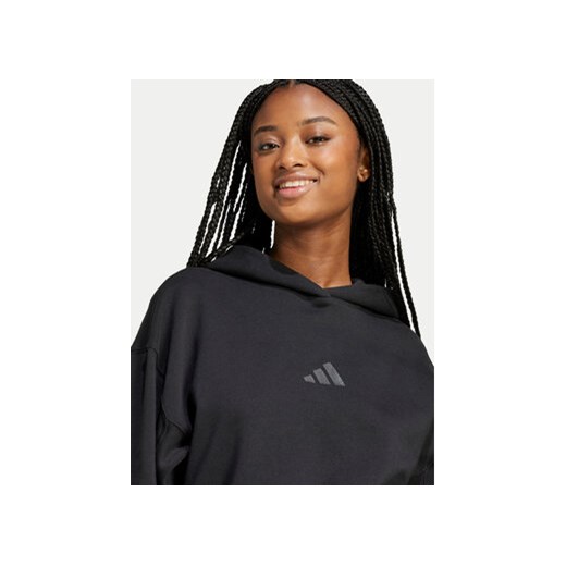 adidas Bluza ALL SZN French Terry IW1026 Czarny Loose Fit L MODIVO