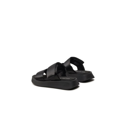 Calvin Klein Jeans Klapki Slide Double Strap Sandal Dc YW0YW01355 Czarny 37 MODIVO