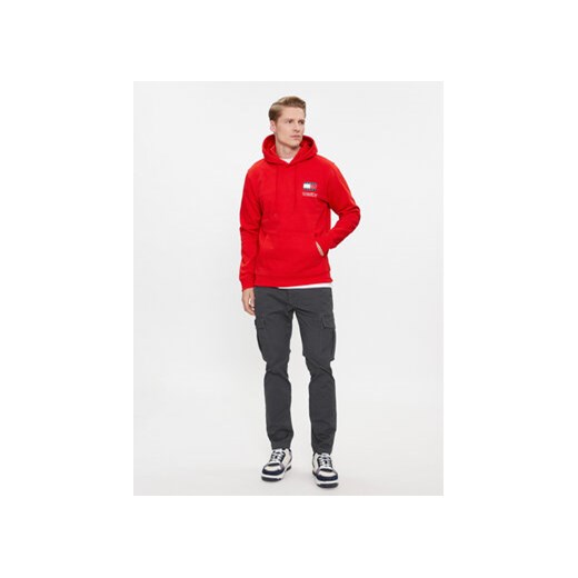 Tommy Jeans Bluza Essential Flag DM0DM18418 Czerwony Regular Fit Tommy Jeans S MODIVO