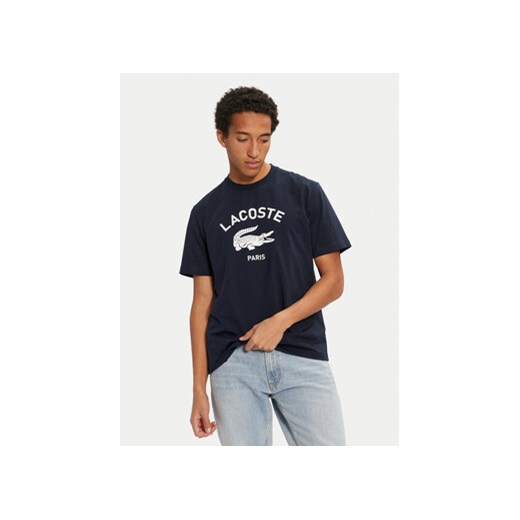 Lacoste T-Shirt TH2733 Granatowy Classic Fit Lacoste L MODIVO