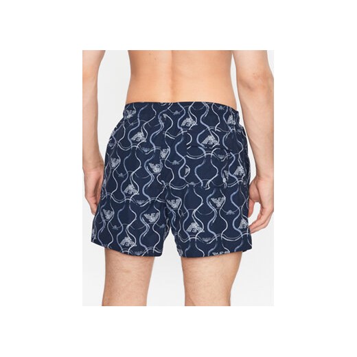 Emporio Armani Underwear Szorty kąpielowe 211740 3R444 18736 Granatowy Regular 48 MODIVO