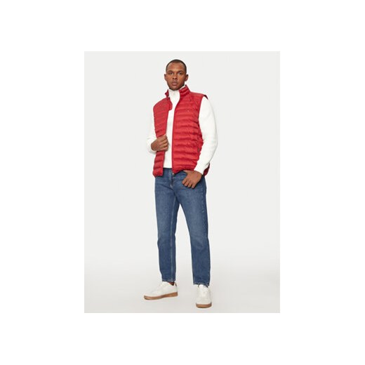 Tommy Hilfiger Kamizelka MW0MW18762 Czerwony Regular Fit Tommy Hilfiger S MODIVO