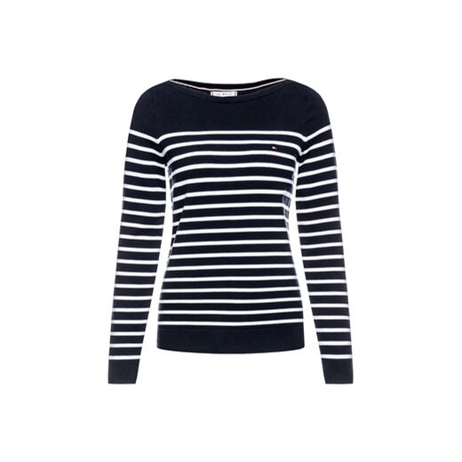 Tommy Hilfiger Sweter Heritage Boat WW0WW22046 Granatowy Regular Fit Tommy Hilfiger XS MODIVO