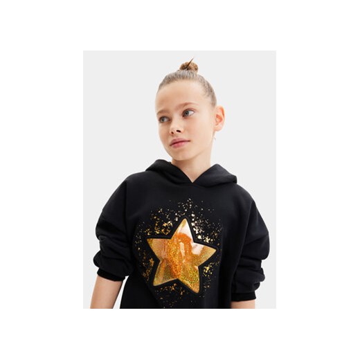Desigual Bluza 23WGSK02 Czarny Regular Fit Desigual L MODIVO