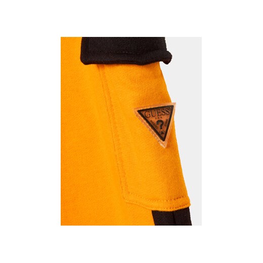 Guess Spodnie dresowe N3YQ12 KA6R3 Pomarańczowy Regular Fit Guess 2Y MODIVO