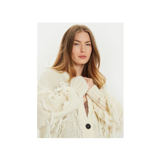 ViCOLO Kardigan 33034S Écru Relaxed Fit Vicolo one size MODIVO