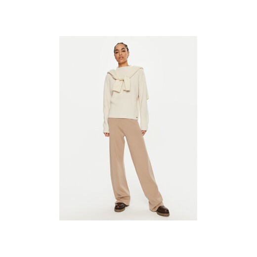 Calvin Klein Spodnie dzianinowe K20K207680 Beżowy Relaxed Fit Calvin Klein S MODIVO