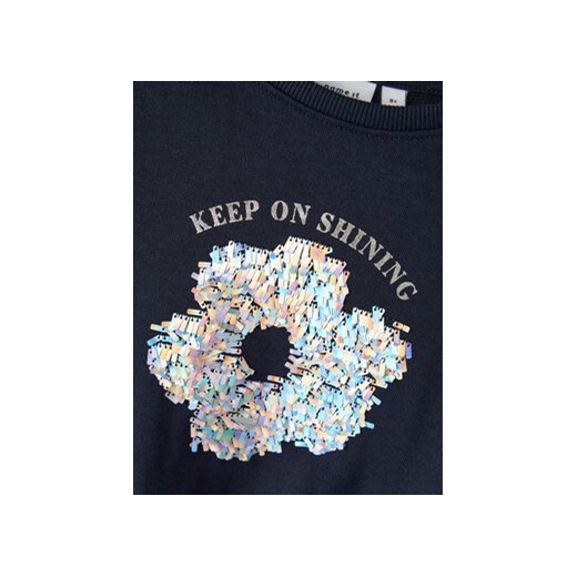 NAME IT Bluza 13219611 Granatowy Regular Fit Name It 116 MODIVO