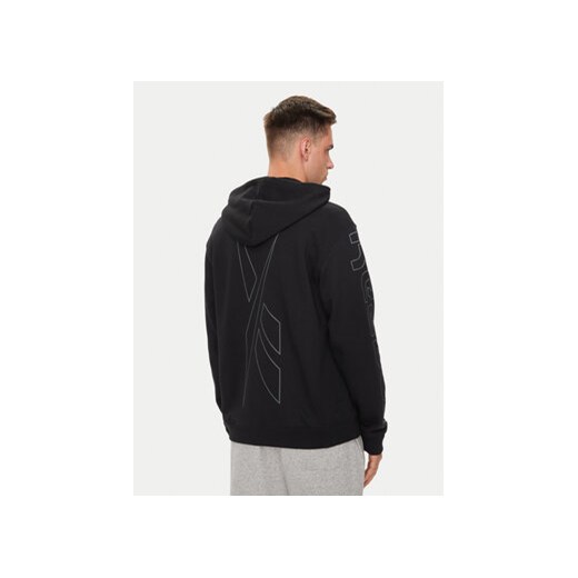 Reebok Bluza Logo Mash Up 100075616 Czarny Relaxed Fit Reebok S MODIVO