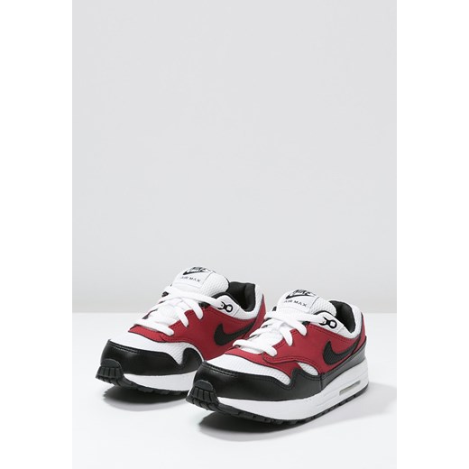Nike Sportswear AIR MAX 1 Tenisówki i Trampki white/black/gym red zalando czerwony sportowy