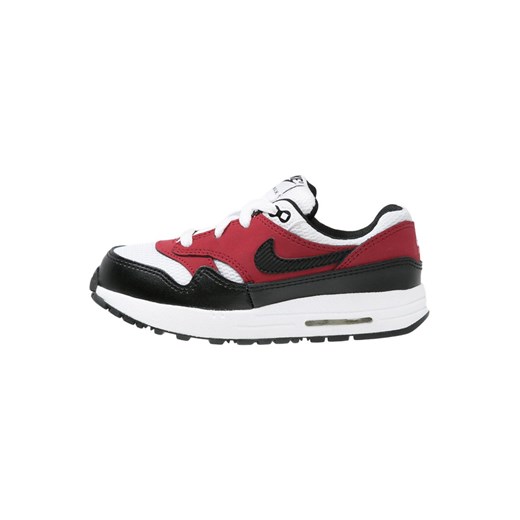 Nike Sportswear AIR MAX 1 Tenisówki i Trampki white/black/gym red zalando czerwony ocieplane