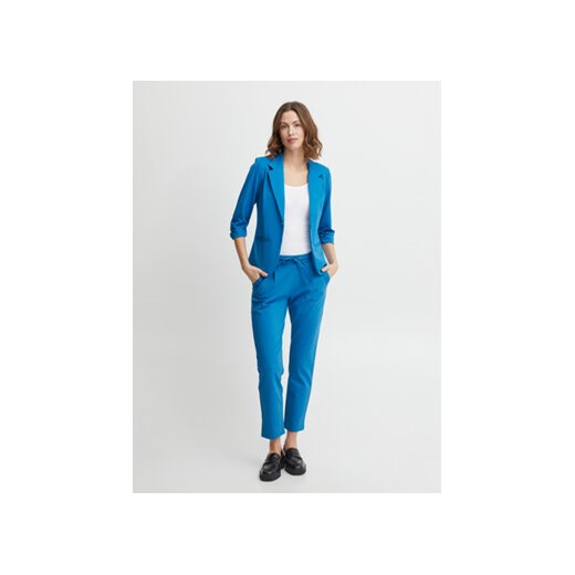 Fransa Spodnie materiałowe 20605622 Niebieski Regular Fit L MODIVO