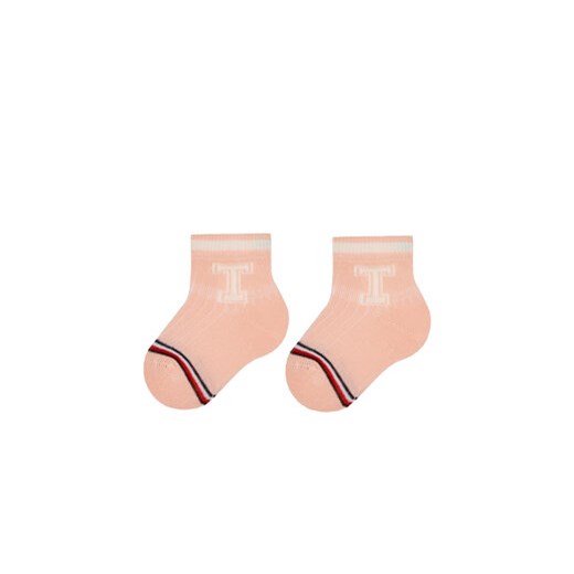 Tommy Hilfiger Zestaw 2 par wysokich skarpet dziecięcych 701224996 Różowy Tommy Hilfiger 15_18 MODIVO