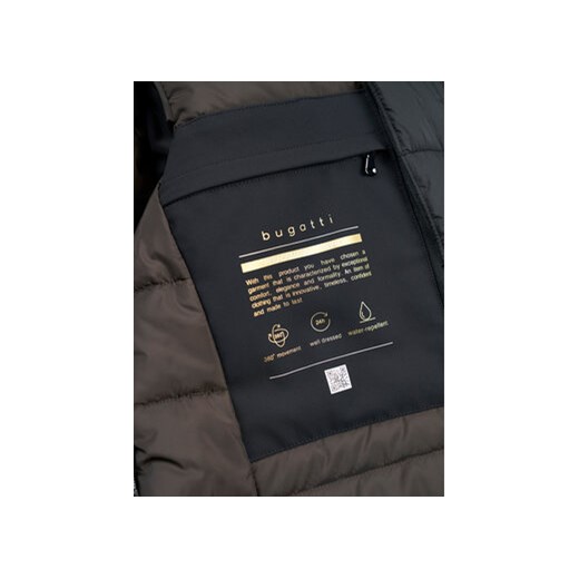 Bugatti Płaszcz przejściowy 635628 61050 Czarny Regular Fit Bugatti 50 MODIVO