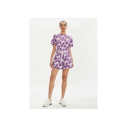 Puma T-Shirt Ess+ Blossom 679493 Fioletowy Relaxed Fit Puma M MODIVO