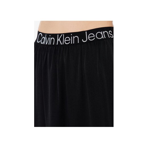 Calvin Klein Jeans Spódnica trapezowa J20J221512 Czarny Regular Fit L MODIVO