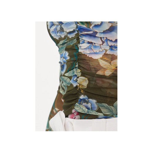 Guess Bluzka W4GP24 KBAH2 Zielony Slim Fit Guess XL MODIVO