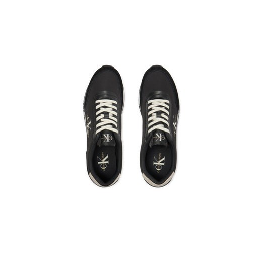 Calvin Klein Jeans Sneakersy Retro Runner Low Mix Mtl YM0YM01032 Czarny 45 MODIVO