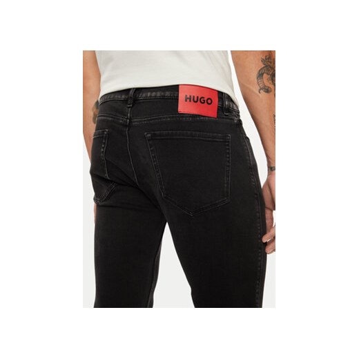 Hugo Jeansy 50522151 Czarny Extra Slim Fit 30_32 MODIVO