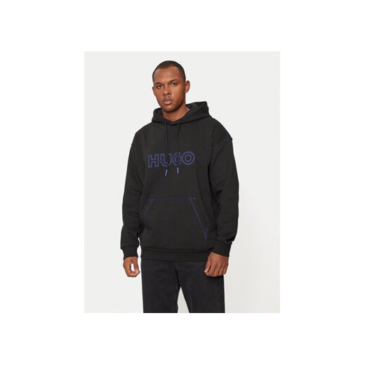 Hugo Bluza Nitlogohood 50521697 Czarny Regular Fit XL MODIVO