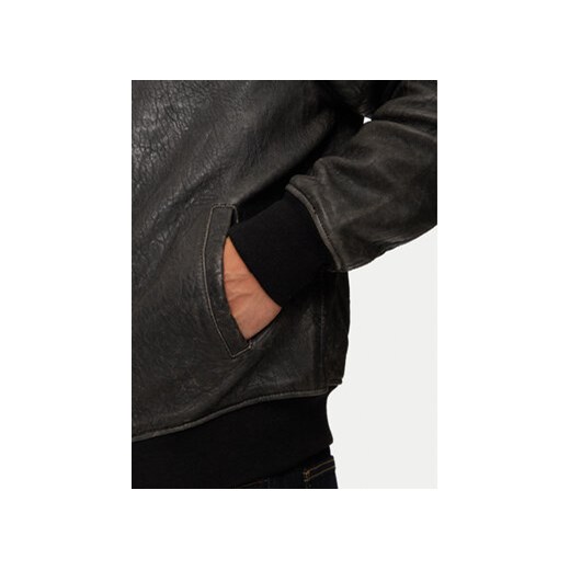 SCHOTT N.Y.C. Kurtka skórzana LCBOMBARDIER Czarny Regular Fit Schott N.y.c. L MODIVO