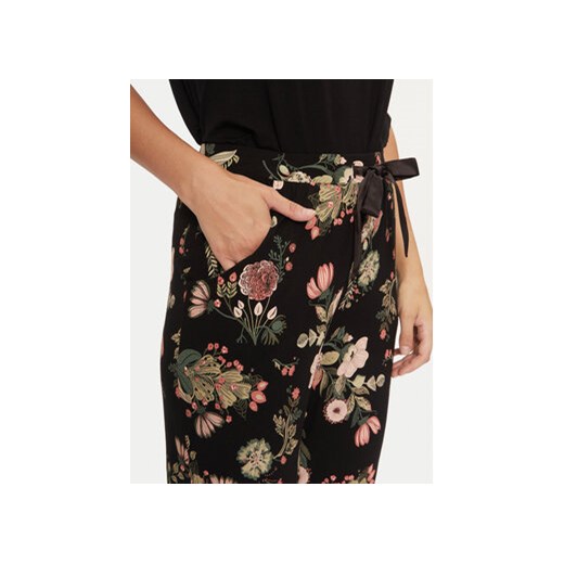 Hunkemöller Spodnie piżamowe 206549 Czarny Regular Fit Hunkemöller M MODIVO