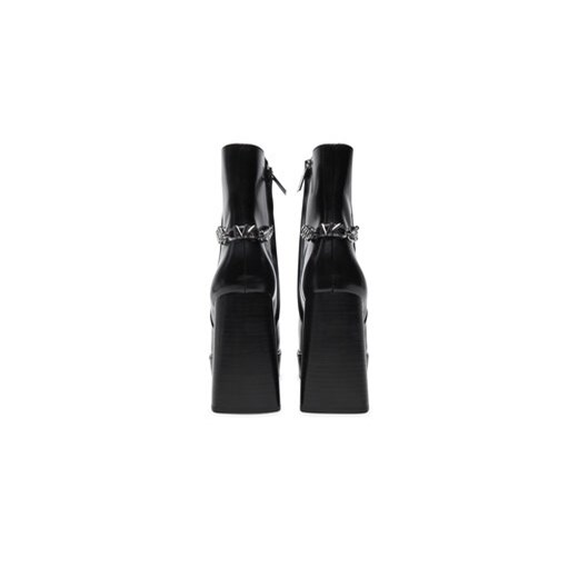 MICHAEL Michael Kors Botki Carlisle Leather Platform Boot 40F4CLME1L Czarny Michael Michael Kors 40 MODIVO