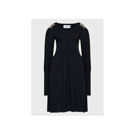 Silvian Heach Sukienka dzianinowa PGA22124VE Czarny Regular Fit XXS MODIVO