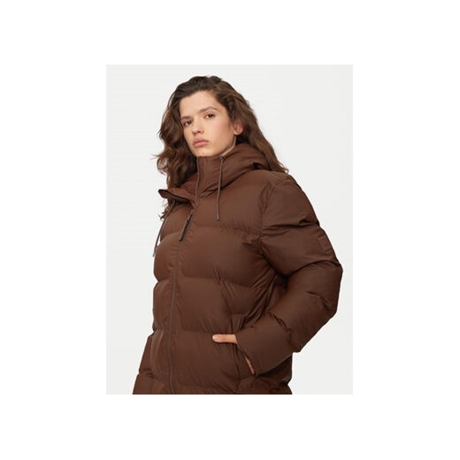 Rains Kurtka puchowa 15130 Brązowy Regular Fit Rains M MODIVO