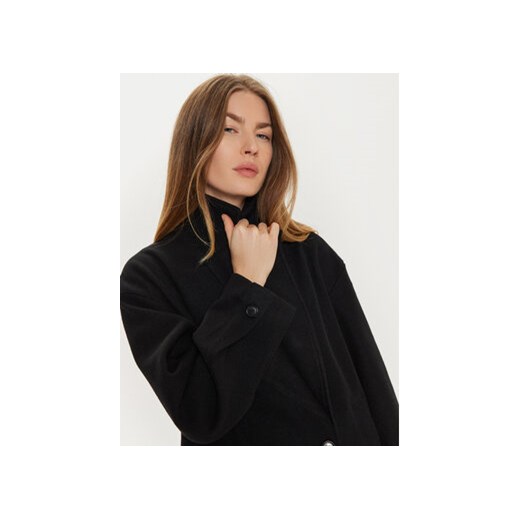 Gina Tricot Płaszcz przejściowy 22830 Czarny Regular Fit Gina Tricot L MODIVO