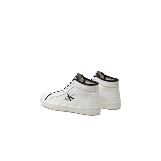 Calvin Klein Jeans Sneakersy Skater Vulcanized High Cs Ml Mr YW0YW01454 Biały 38 MODIVO