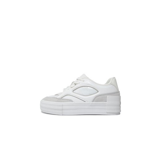 Calvin Klein Jeans Sneakersy Bold Vulc Flatf Lace Mix Mg Lum YW0YW01295 Biały 40 MODIVO