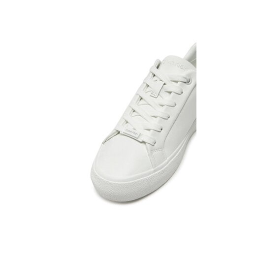 Calvin Klein Sneakersy Vulc Lace Up Texture Fox - Lth HW0HW02439 Biały Calvin Klein 37 MODIVO