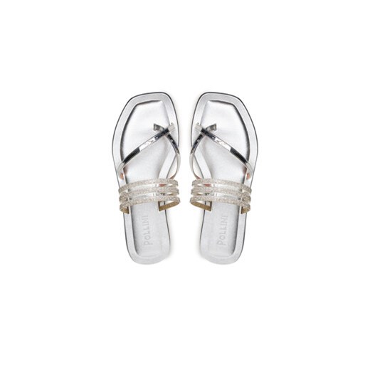 Pollini Japonki SA28220C0ITY199A Srebrny 39 MODIVO