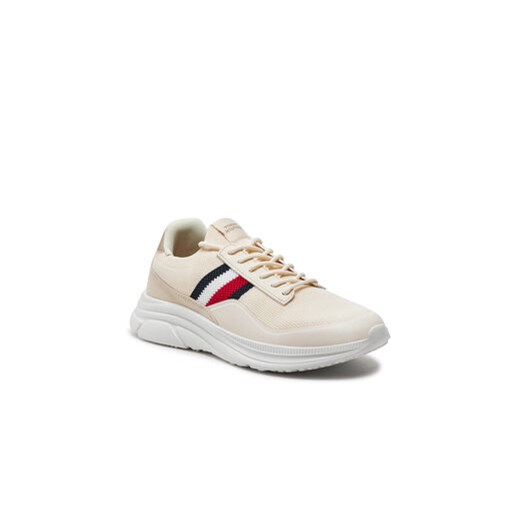 Tommy Hilfiger Sneakersy Modern Runner Premium Knit FM0FM05135 Beżowy Tommy Hilfiger 43 MODIVO