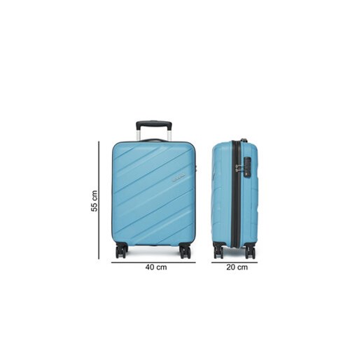 American Tourister Walizka kabinowa Jetdriver 3.0 150862 1498 1INU Niebieski American Tourister one size MODIVO